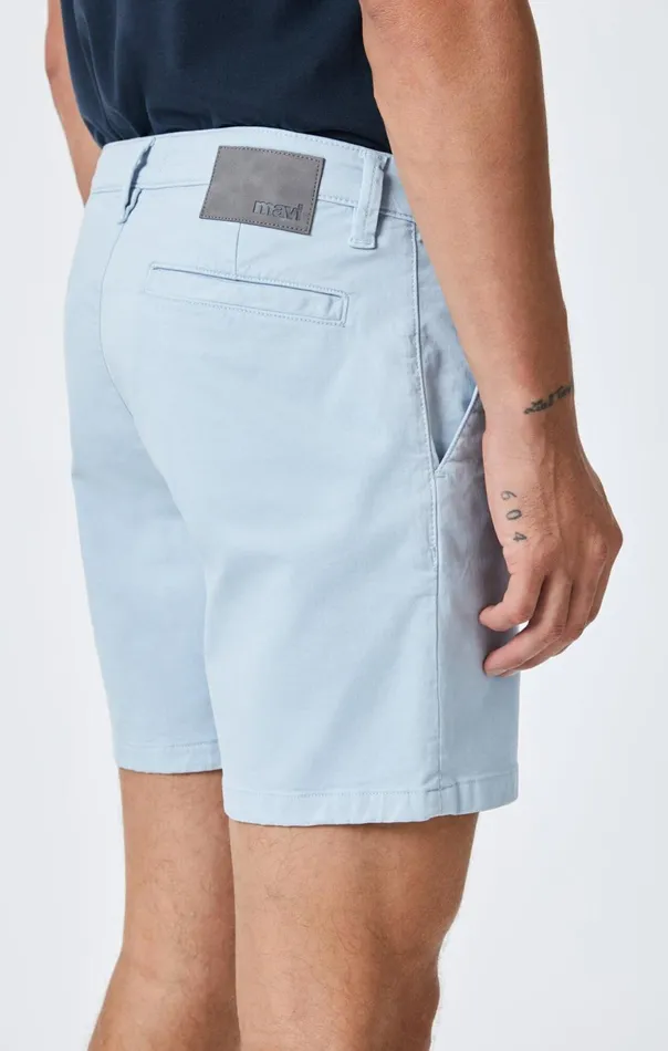Men Nate Shorts In Celestial Blue Twill Mavi Jeans Shorts Men Nate Shorts In Celestial Blue Twill Mavi Jeans Shorts