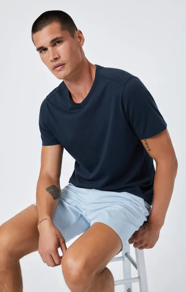 Men Nate Shorts In Celestial Blue Twill Mavi Jeans Shorts Men Nate Shorts In Celestial Blue Twill Mavi Jeans Shorts