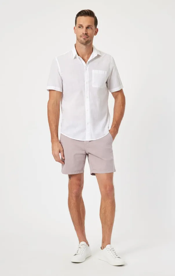 Men Nate Shorts In Rose Twill Mavi Jeans Shorts