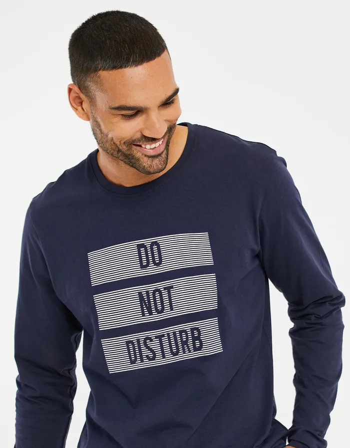Men Navy and Grey Marl Long Pyjamas 2Piece Set Navy Threadbare Pyjamas Men Navy and Grey Marl Long Pyjamas 2Piece Set Navy Threadbare Pyjamas