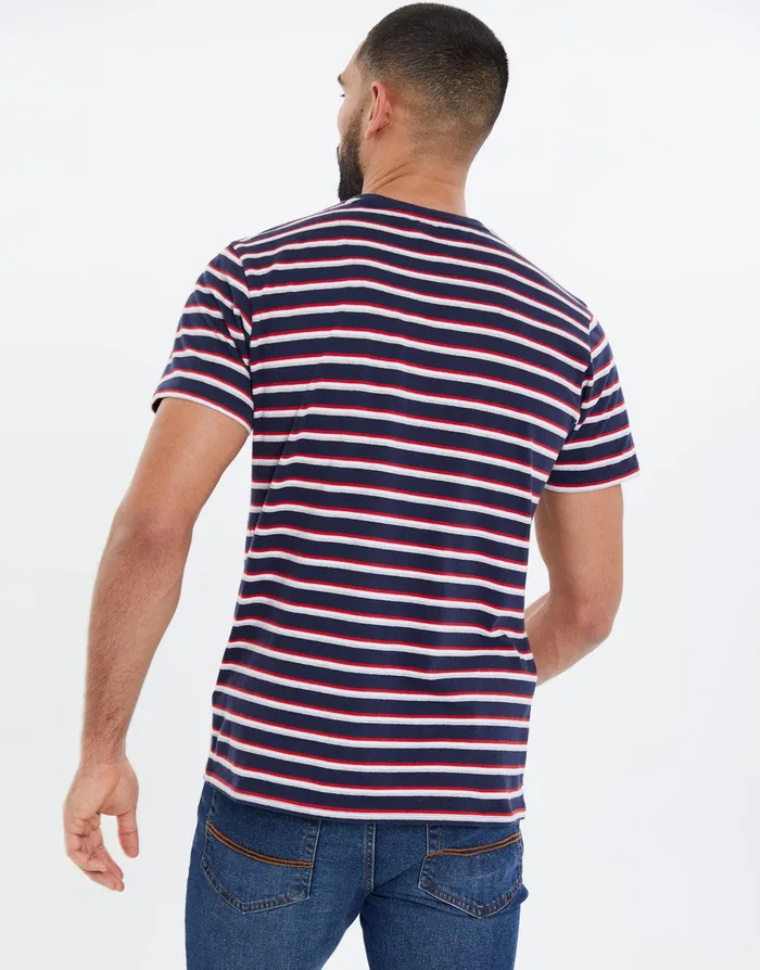 Men Navy and Multi Stripe TShirt Navy Threadbare TShirts Men Navy and Multi Stripe TShirt Navy Threadbare TShirts