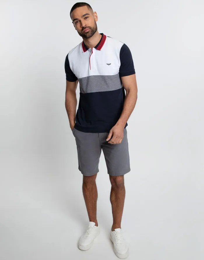Men Navy Colourblock Rib Collar Polo Shirt Navy Threadbare Polo Shirts Men Navy Colourblock Rib Collar Polo Shirt Navy Threadbare Polo Shirts