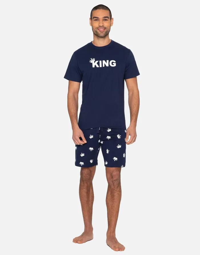 Men Navy Cotton Pyjama 2Piece Set Navy Threadbare Pyjamas Men Navy Cotton Pyjama 2Piece Set Navy Threadbare Pyjamas