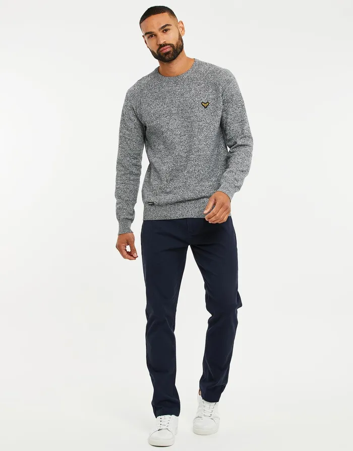 Men Navy Ecru Twist Knitted Jumper Navy Ecru Twist Threadbare Knitwear Men Navy Ecru Twist Knitted Jumper Navy Ecru Twist Threadbare Knitwear