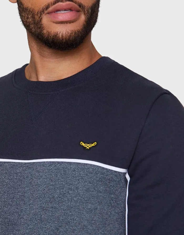Men Navy Grindle Colourblock Jumper Navy Grindle Threadbare Sweatshirts Men Navy Grindle Colourblock Jumper Navy Grindle Threadbare Sweatshirts