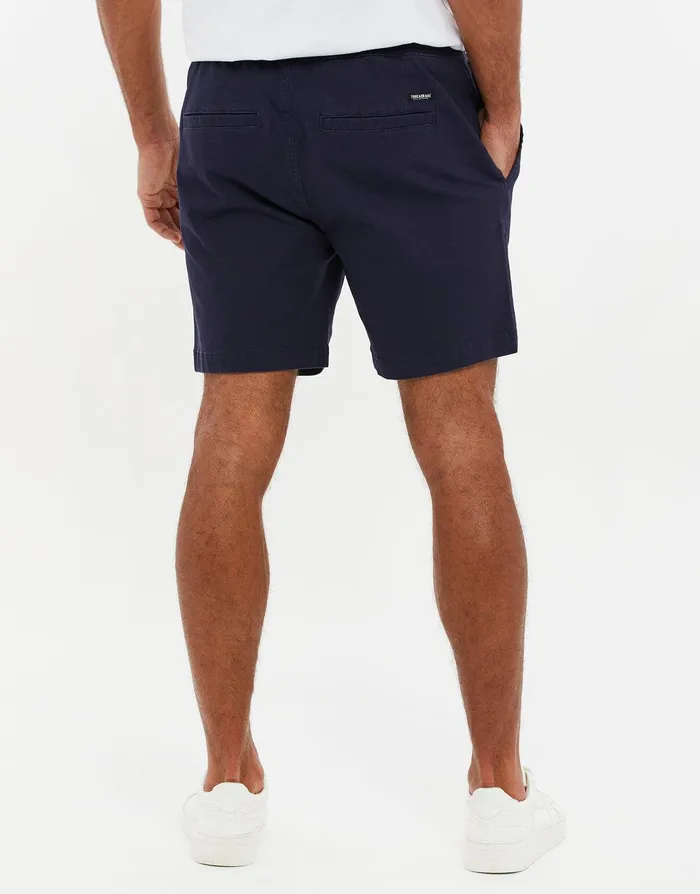 Men Navy Jogger Style Chino Shorts Navy Threadbare Shorts Men Navy Jogger Style Chino Shorts Navy Threadbare Shorts