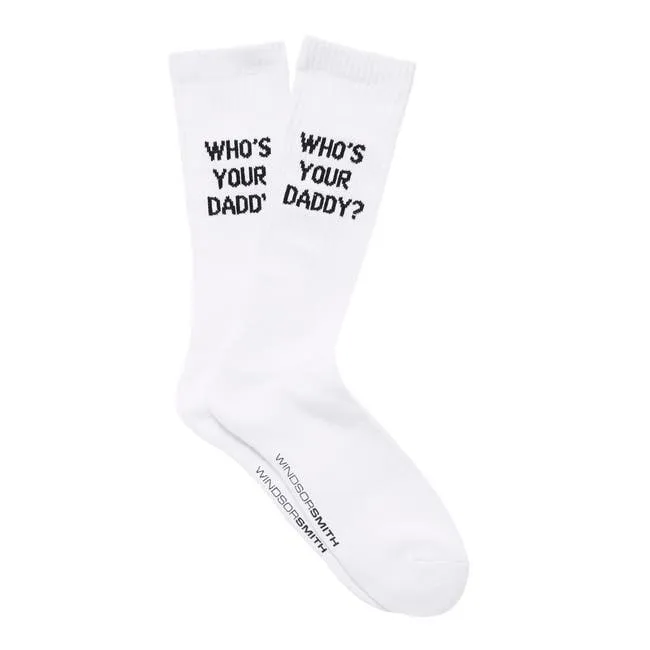 Men Novelty Sock Who039s Your Daddy Windsor Smith Socks