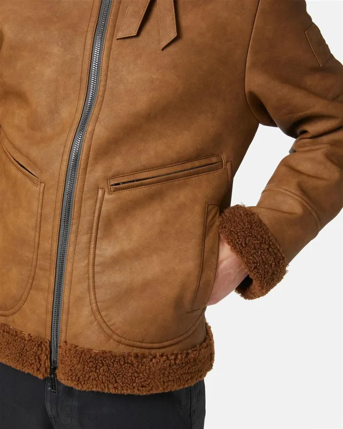 Men OUTERWEAR Iceberg Eco Sheepskin With Embossed Patch Men OUTERWEAR Iceberg Eco Sheepskin With Embossed Patch
