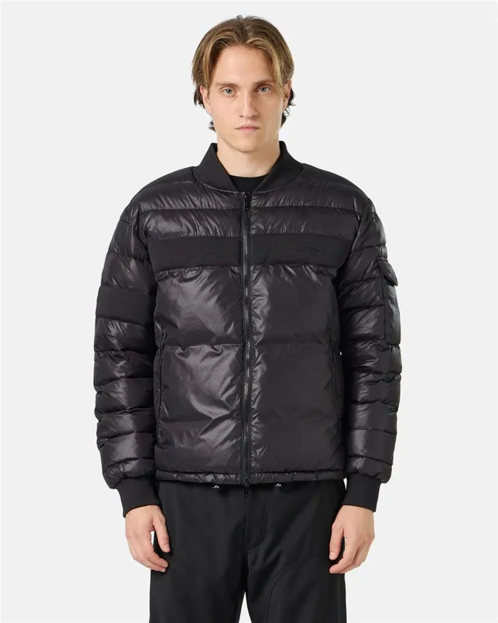 Men OUTERWEAR Iceberg Nylon Jacket With Allover Logo