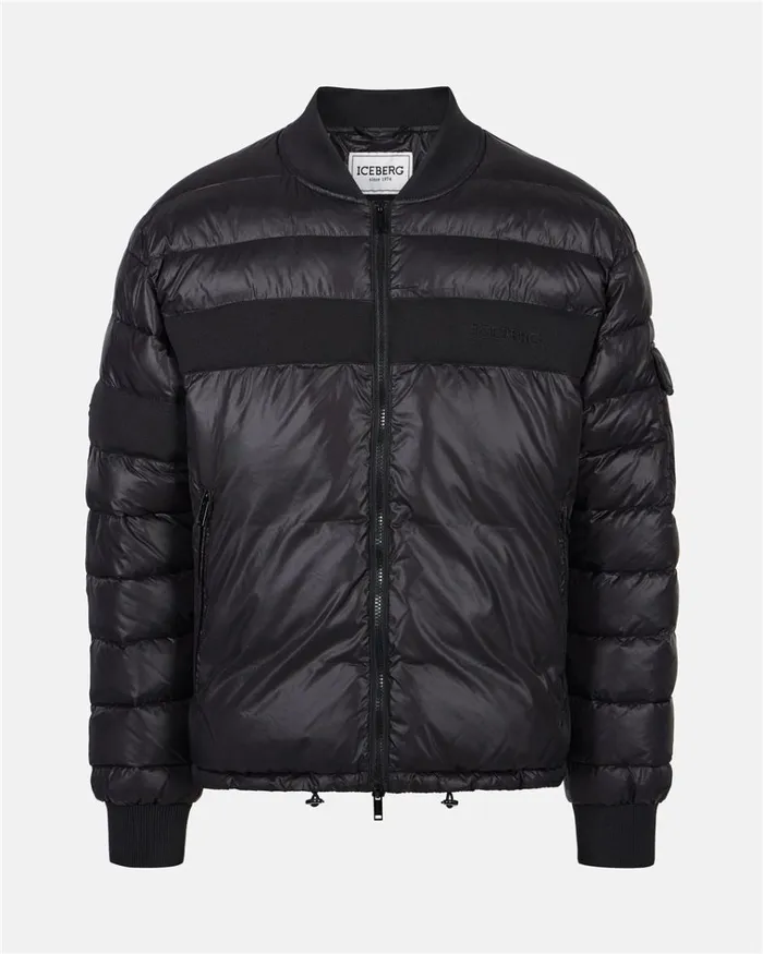 Men OUTERWEAR Iceberg Nylon Jacket With Allover Logo Men OUTERWEAR Iceberg Nylon Jacket With Allover Logo