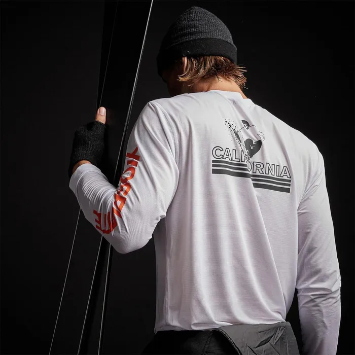 Men Performance Tops James Perse Long Sleeve Performance Crew White