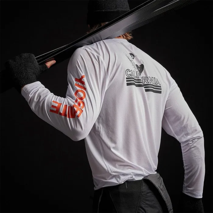 Men Performance Tops James Perse Long Sleeve Performance Crew White