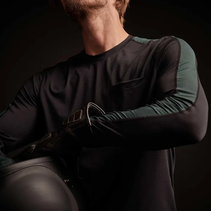 Men Performance Tops James Perse Mountain Graphic Tee Blackbamboo