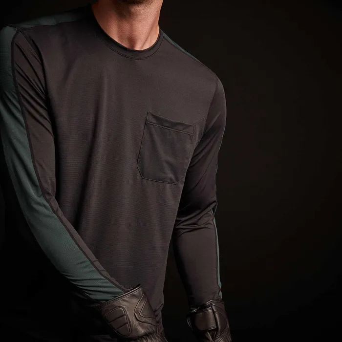 Men Performance Tops James Perse Mountain Graphic Tee Blackbamboo