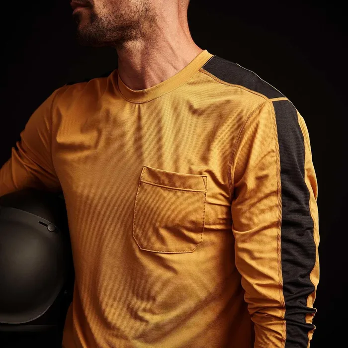Men Performance Tops James Perse Mountain Graphic Tee Solarblack