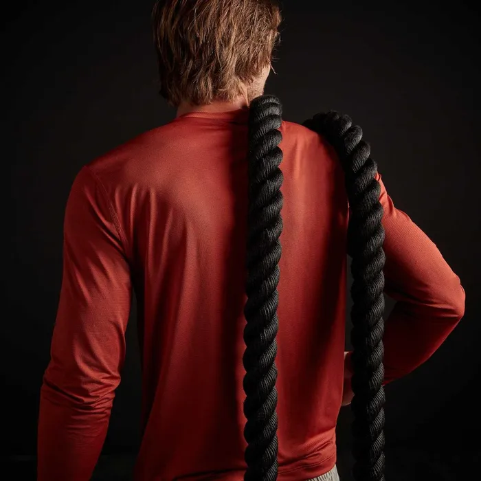 Men Performance Tops James Perse Perforated Performance Crew Tamarind