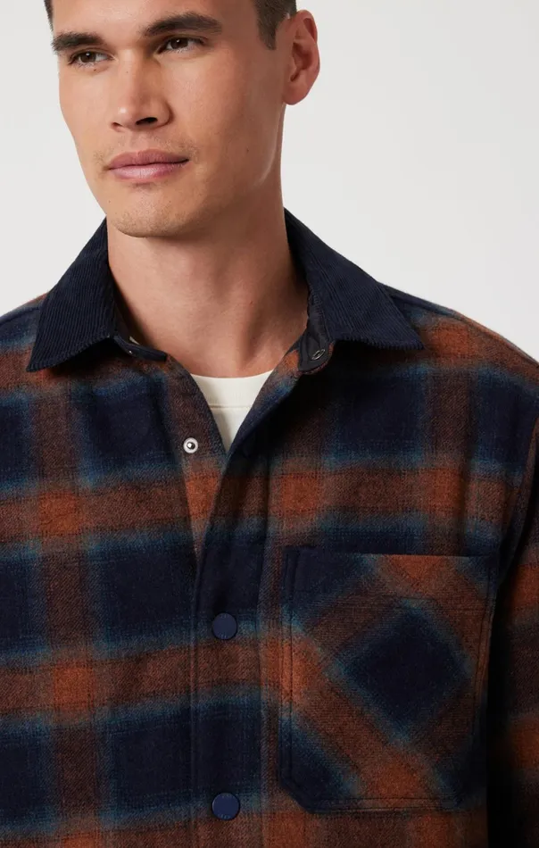 Men Plaid Shacket In Brick Red Check Mavi Jeans Jackets Men Plaid Shacket In Brick Red Check Mavi Jeans Jackets