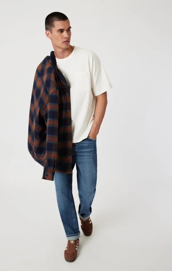 Men Plaid Shacket In Brick Red Check Mavi Jeans Jackets Men Plaid Shacket In Brick Red Check Mavi Jeans Jackets