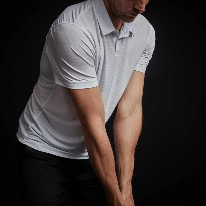 Men PolosNovelty Tops James Perse Performance Knit Polo White