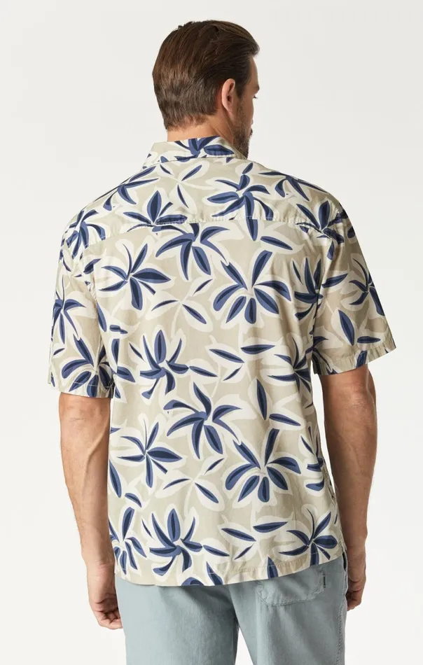 Men Printed Shirt In Silver Lining Printed Mavi Jeans TShirts Men Printed Shirt In Silver Lining Printed Mavi Jeans TShirts