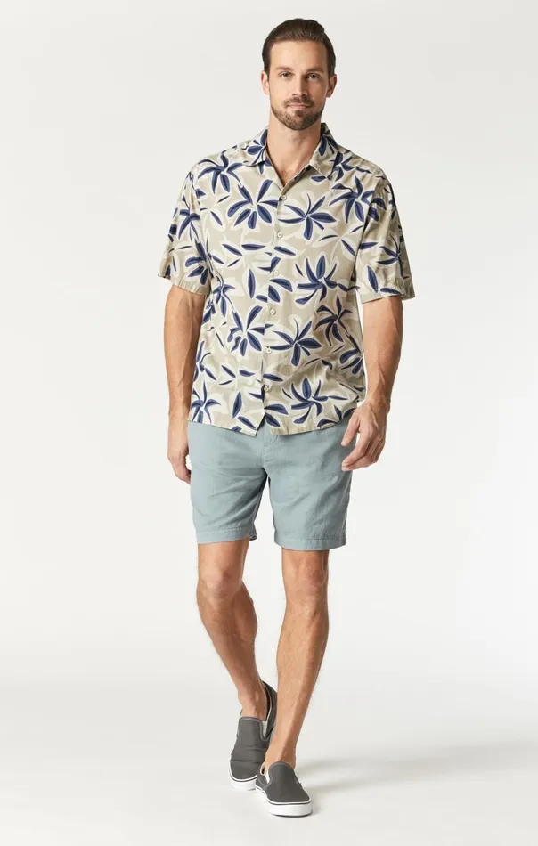 Men Printed Shirt In Silver Lining Printed Mavi Jeans TShirts Men Printed Shirt In Silver Lining Printed Mavi Jeans TShirts