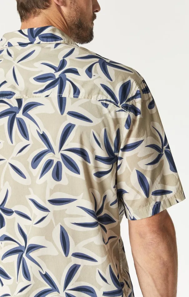 Men Printed Shirt In Silver Lining Printed Mavi Jeans TShirts Men Printed Shirt In Silver Lining Printed Mavi Jeans TShirts