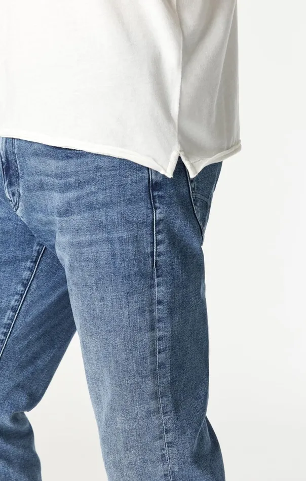 Men Raw Edge Neck TShirt In Blanc De Blanc Mavi Jeans TShirts Men Raw Edge Neck TShirt In Blanc De Blanc Mavi Jeans TShirts