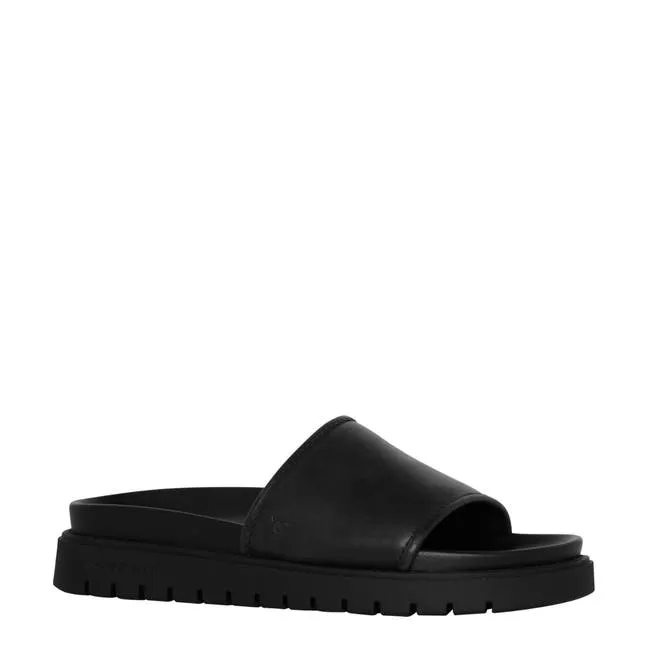Men Rowdy Black Leather Sandals Windsor Smith Sandals