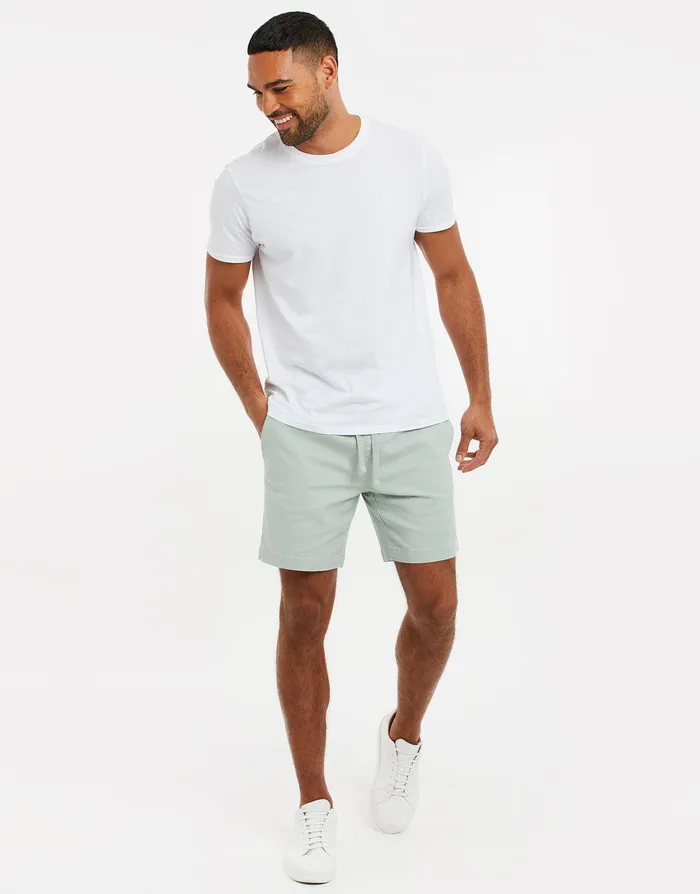 Men Sage Jogger Style Chino Shorts Sage Threadbare Shorts Men Sage Jogger Style Chino Shorts Sage Threadbare Shorts