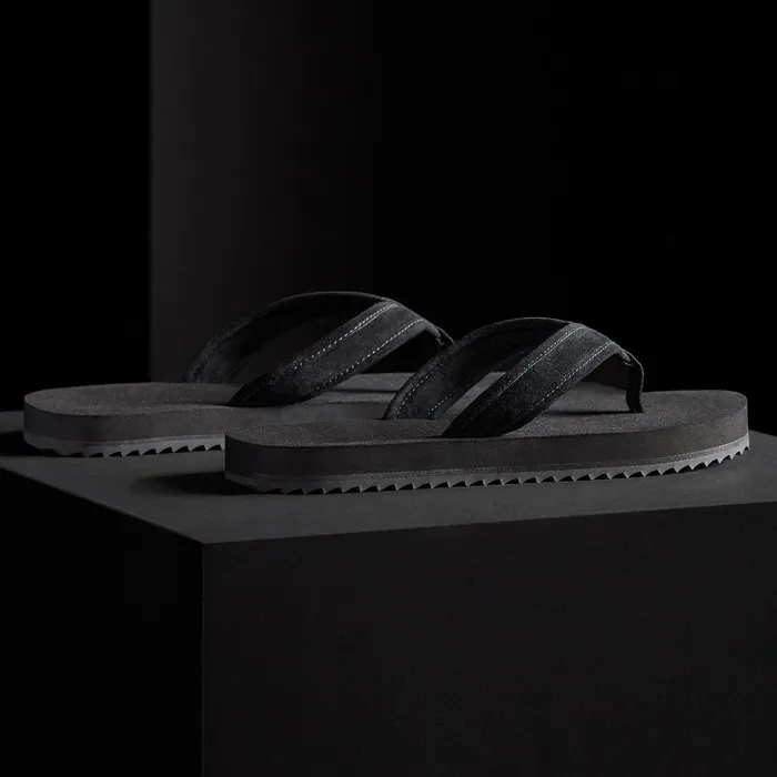 Men Sandals James Perse Men039S Suede Flip Flop Black