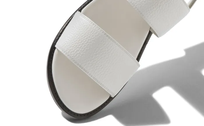 Men Sandals Manolo Blahnik BULGOBIS White Calf Leather Sandals Men Sandals Manolo Blahnik BULGOBIS White Calf Leather Sandals
