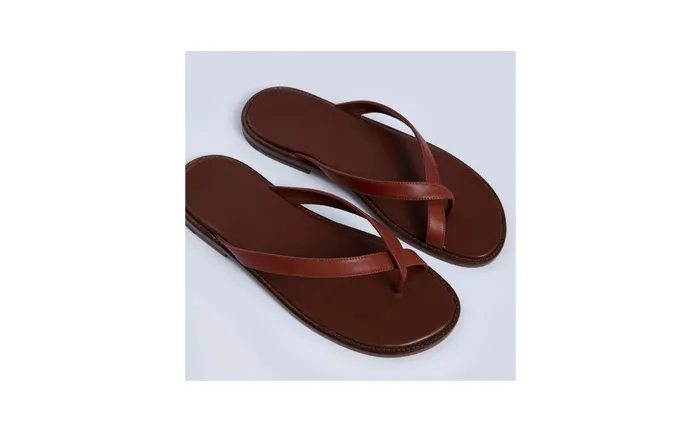 Men Sandals Manolo Blahnik SIRACUSA Mid Brown Calf Leather Flat Sandals Men Sandals Manolo Blahnik SIRACUSA Mid Brown Calf Leather Flat Sandals