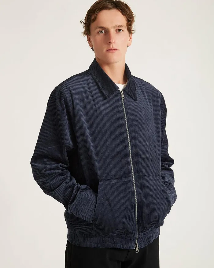 Men Saturdays NYC Outerwear Harrison Corduroy Jacket Midnight Men Saturdays NYC Outerwear Harrison Corduroy Jacket Midnight