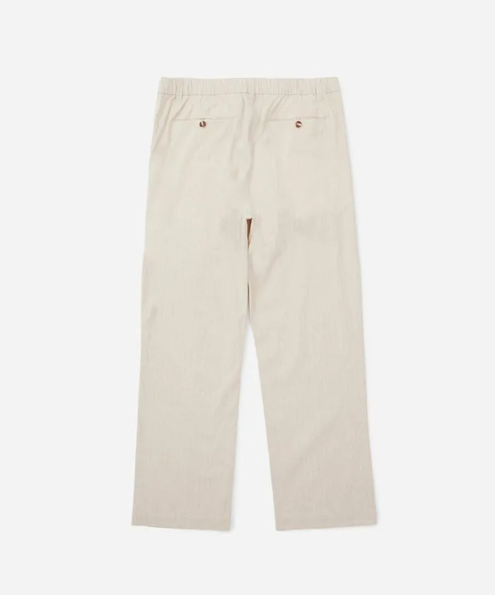 Men Saturdays NYC Pants Dean Linen Trouser Natural Men Saturdays NYC Pants Dean Linen Trouser Natural