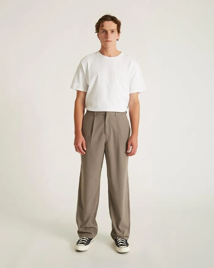 Men Saturdays NYC Pants George Gabardine Trouser Taupe Men Saturdays NYC Pants George Gabardine Trouser Taupe