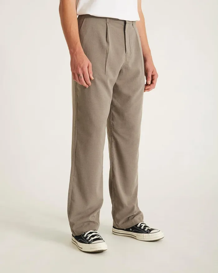 Men Saturdays NYC Pants George Gabardine Trouser Taupe Men Saturdays NYC Pants George Gabardine Trouser Taupe