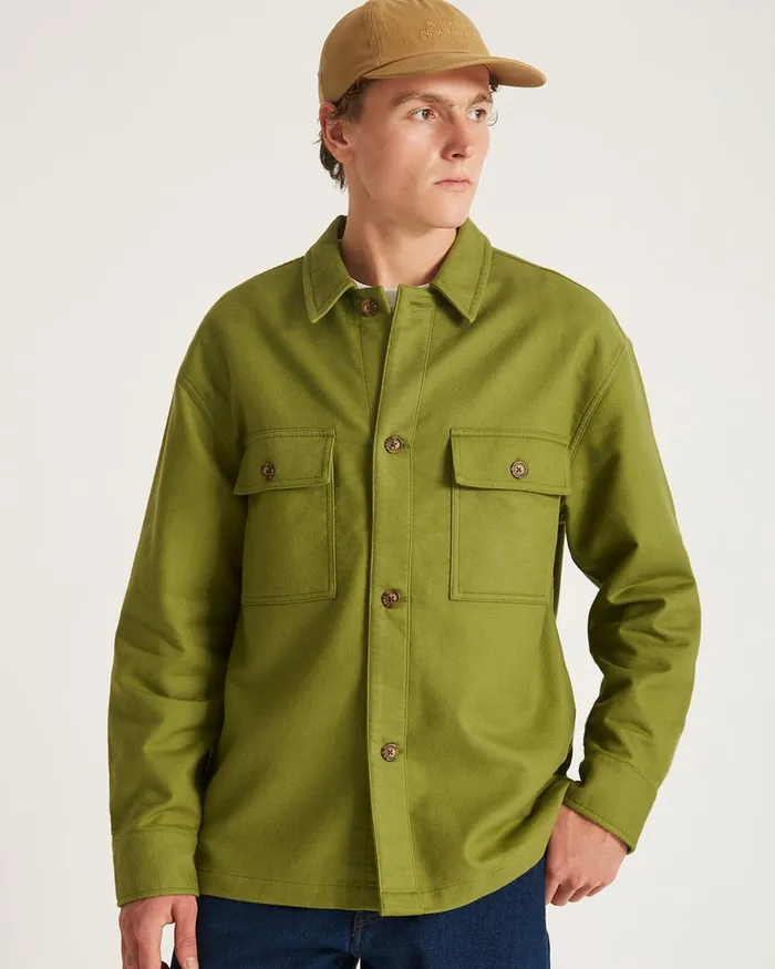 Men Saturdays NYC Shirts Driessen Overshirt Mayfly Men Saturdays NYC Shirts Driessen Overshirt Mayfly