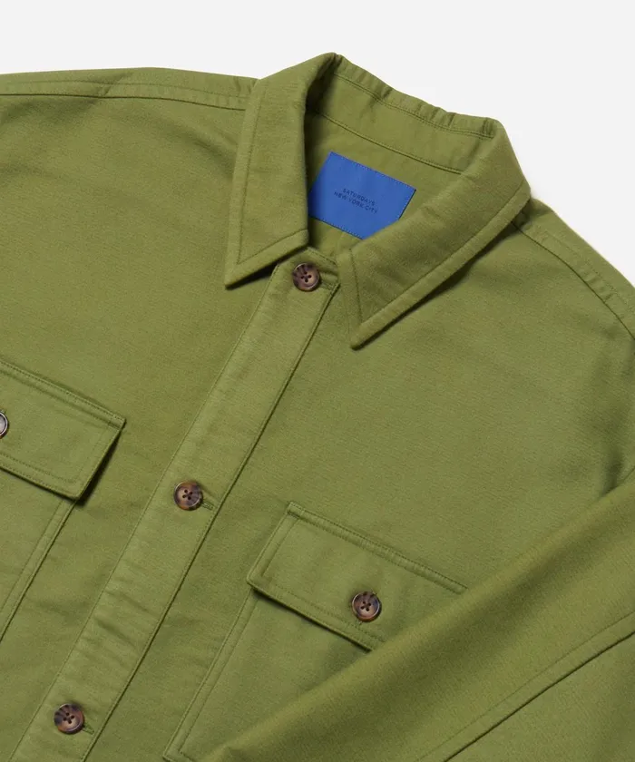 Men Saturdays NYC Shirts Driessen Overshirt Mayfly Men Saturdays NYC Shirts Driessen Overshirt Mayfly