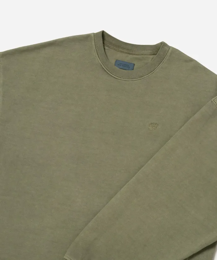 Men Saturdays NYC Sweatshirts and Sweatpants Ari Pigment Dyed Crew Armygreen Men Saturdays NYC Sweatshirts and Sweatpants Ari Pigment Dyed Crew Armygreen