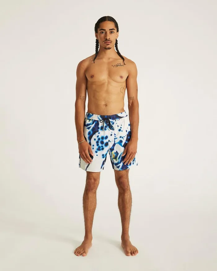 Men Saturdays NYC Swimwear Timothy Dossy Swim Short Ivory Men Saturdays NYC Swimwear Timothy Dossy Swim Short Ivory