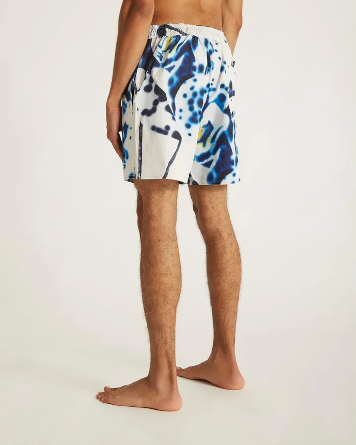 Men Saturdays NYC Swimwear Timothy Dossy Swim Short Ivory Men Saturdays NYC Swimwear Timothy Dossy Swim Short Ivory