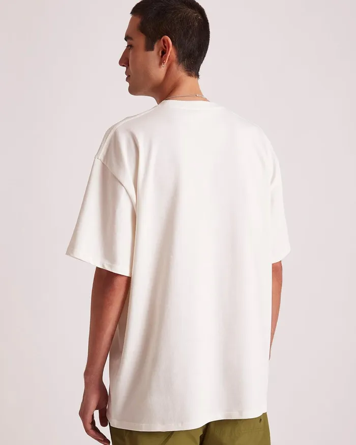 Men Saturdays NYC Tees Old Beach Relaxed SS Tee Ivory Men Saturdays NYC Tees Old Beach Relaxed SS Tee Ivory