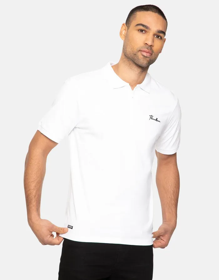 Men Script Cotton Polo Shirts 3 Pack BlackGrey MarlWhite Threadbare Polo Shirts Men Script Cotton Polo Shirts 3 Pack BlackGrey MarlWhite Threadbare Polo Shirts