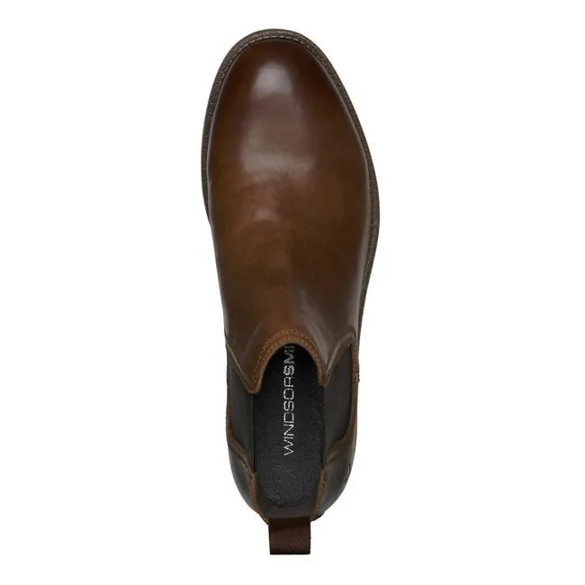 Men Sergio Dark Brown Leather Boots Windsor Smith Boots