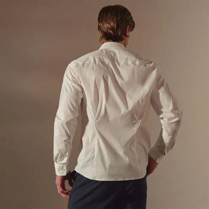Men Shirting James Perse Matte Stretch Poplin Dress Shirt White