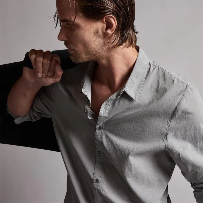 Men Shirting James Perse Standard Shirt Breeze Pigment
