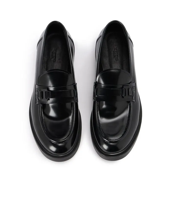 Men Shoes Iceberg Sophisticated Leather Loafers With Chunky Sole Men Shoes Iceberg Sophisticated Leather Loafers With Chunky Sole