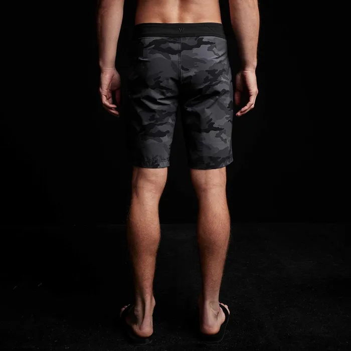 Men Shorts James Perse Camo Zip Pocket Boardshort Black Sea Camoblack