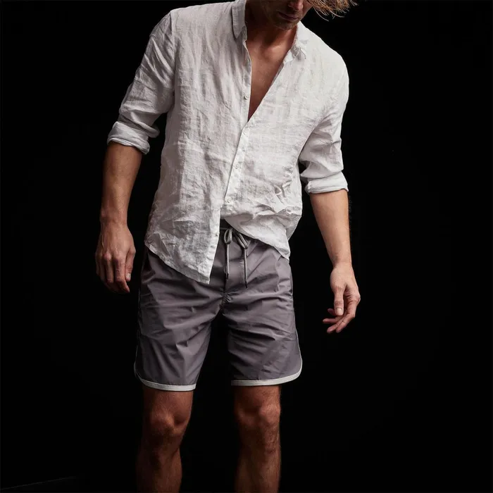 Men Shorts James Perse Curved Hem Board Short Duskshell