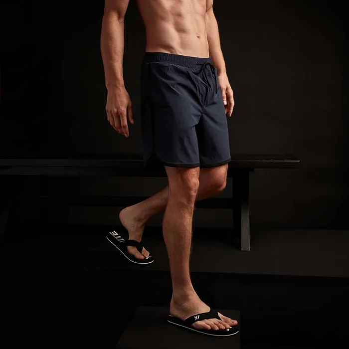 Men Shorts James Perse Curved Hem Board Short True Navyblack